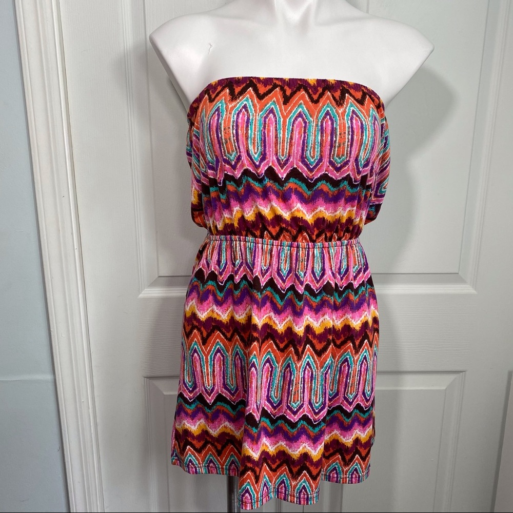 Planet Gold Strapless Dress